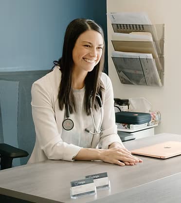 Patient receiving care at Origin